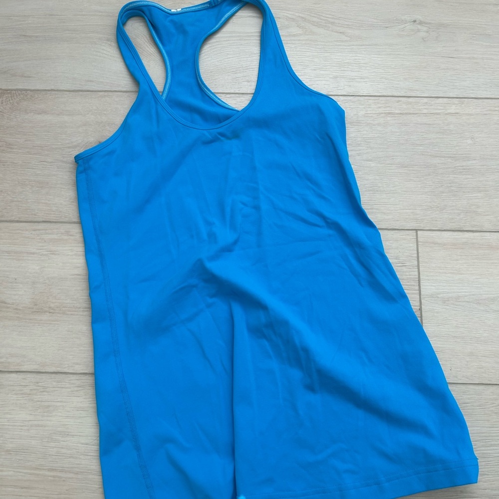 lululemon athletica Blue Racerback Tank Top